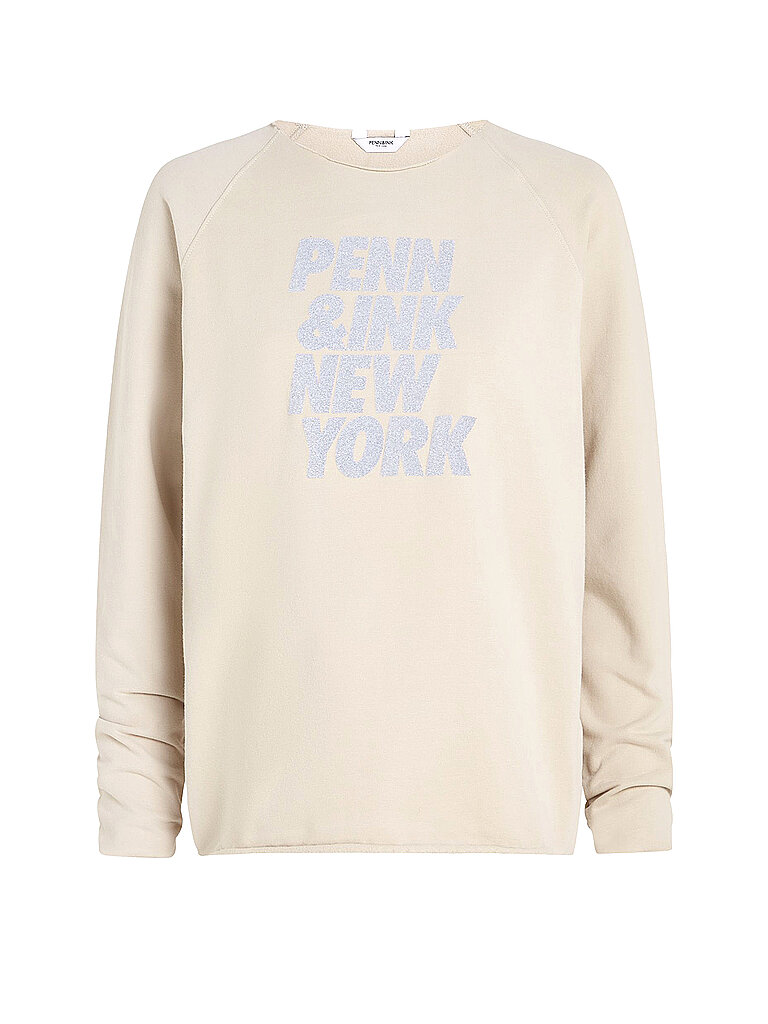 PENN&INK Sweatshirt beige | XS von PENN&INK