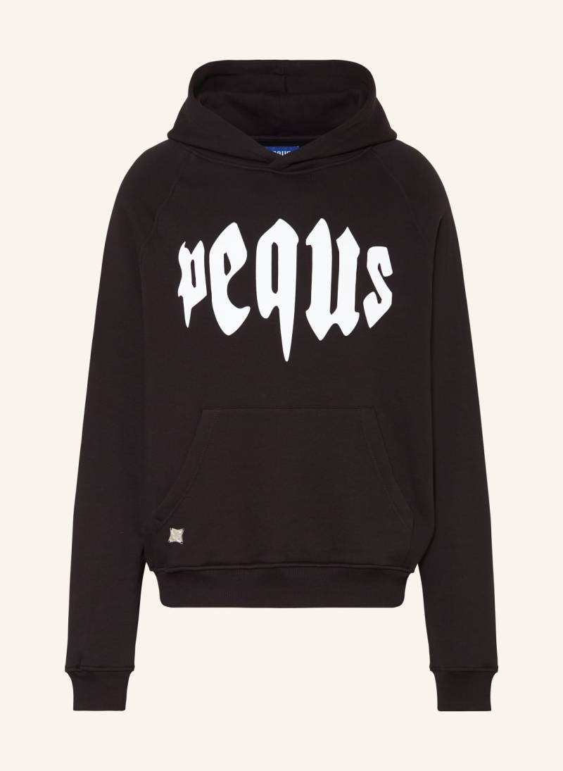 Pequs Hoodie schwarz von PEQUS