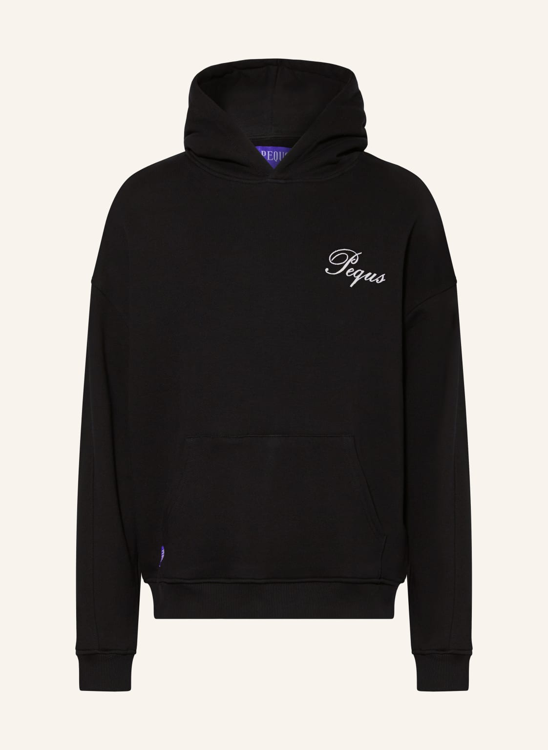 Pequs Oversized-Hoodie schwarz von PEQUS