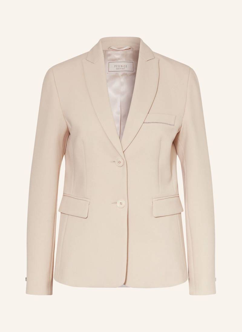 Peserico Blazer Mit Schmuckperlen beige von PESERICO