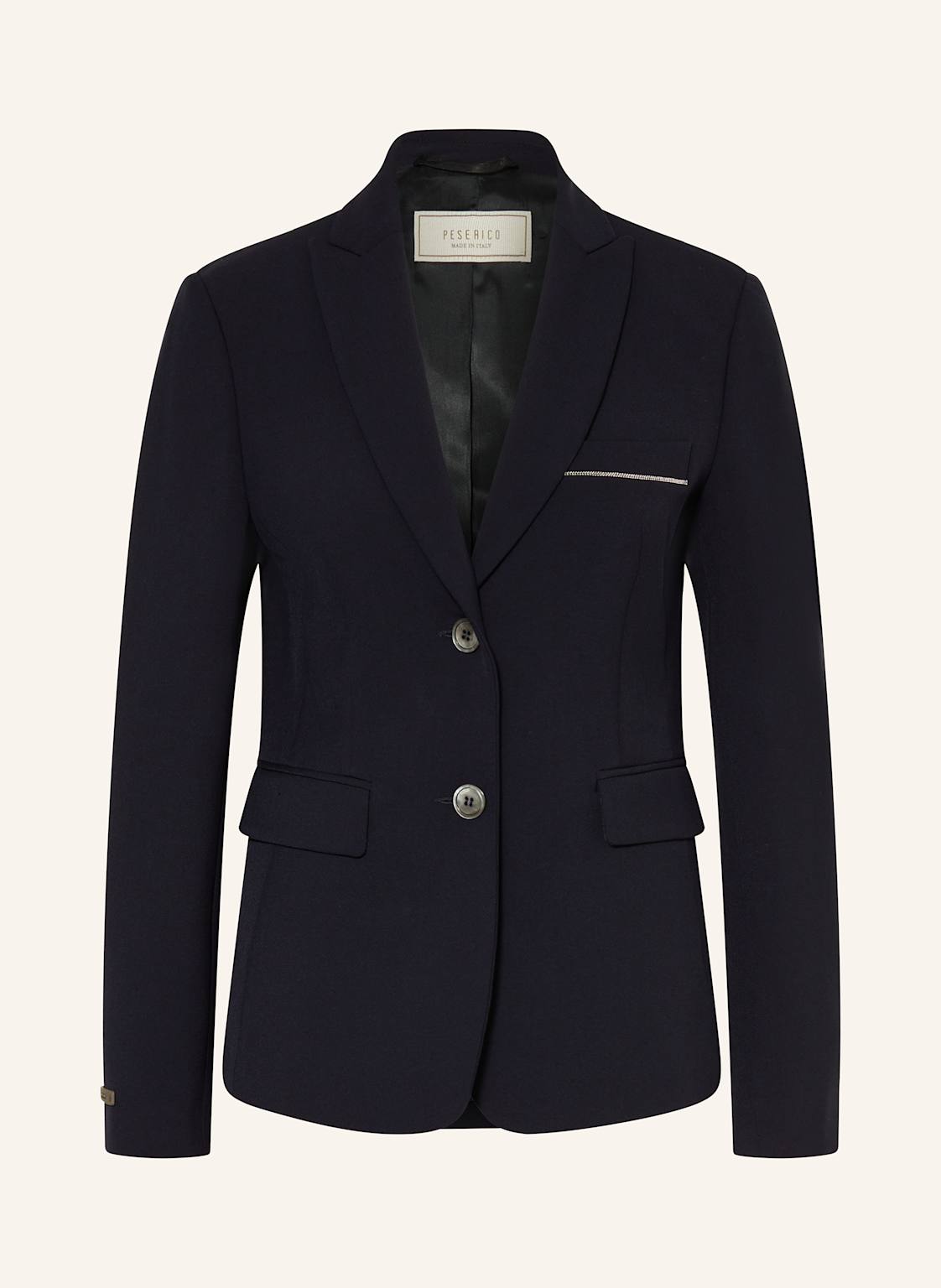 Peserico Blazer Mit Schmuckperlen blau Peserico Blazer Mit Schmuckperlen blau von PESERICO