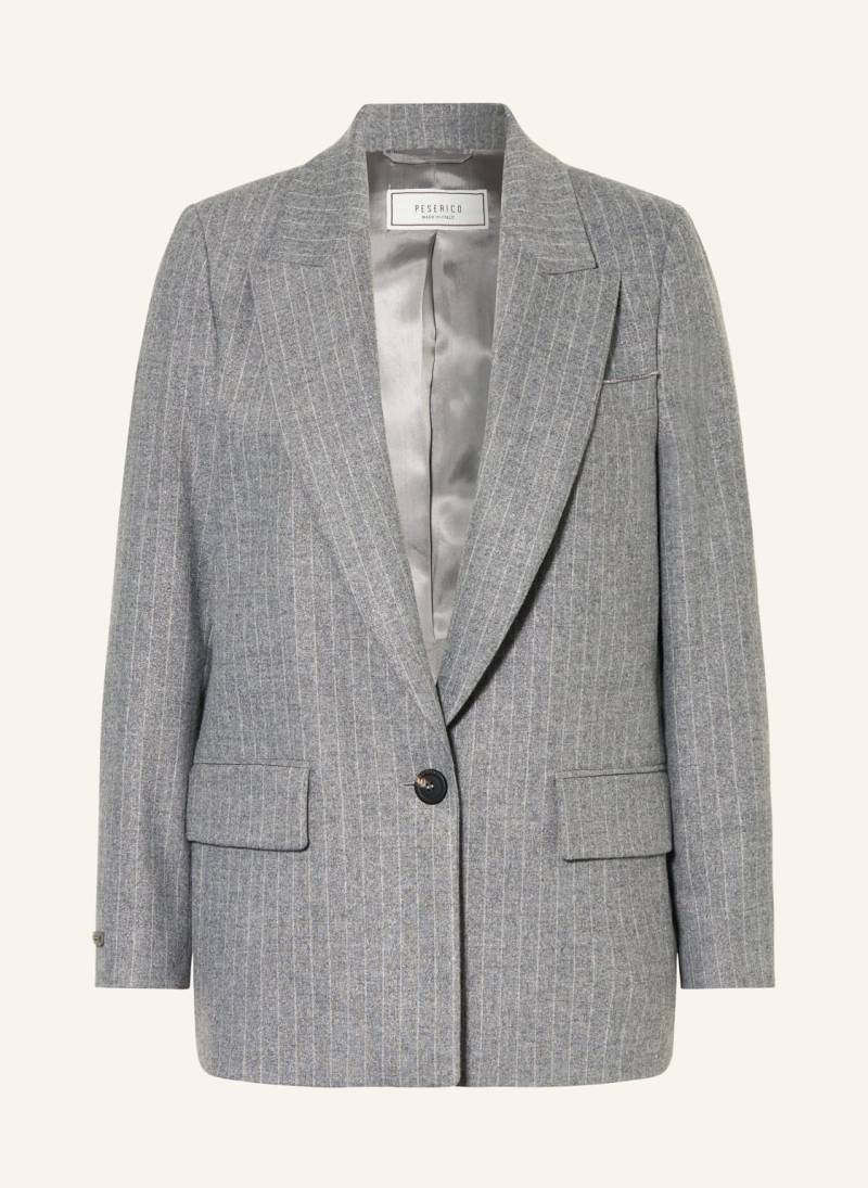 Peserico Blazer Mit Schmuckperlen grau von PESERICO