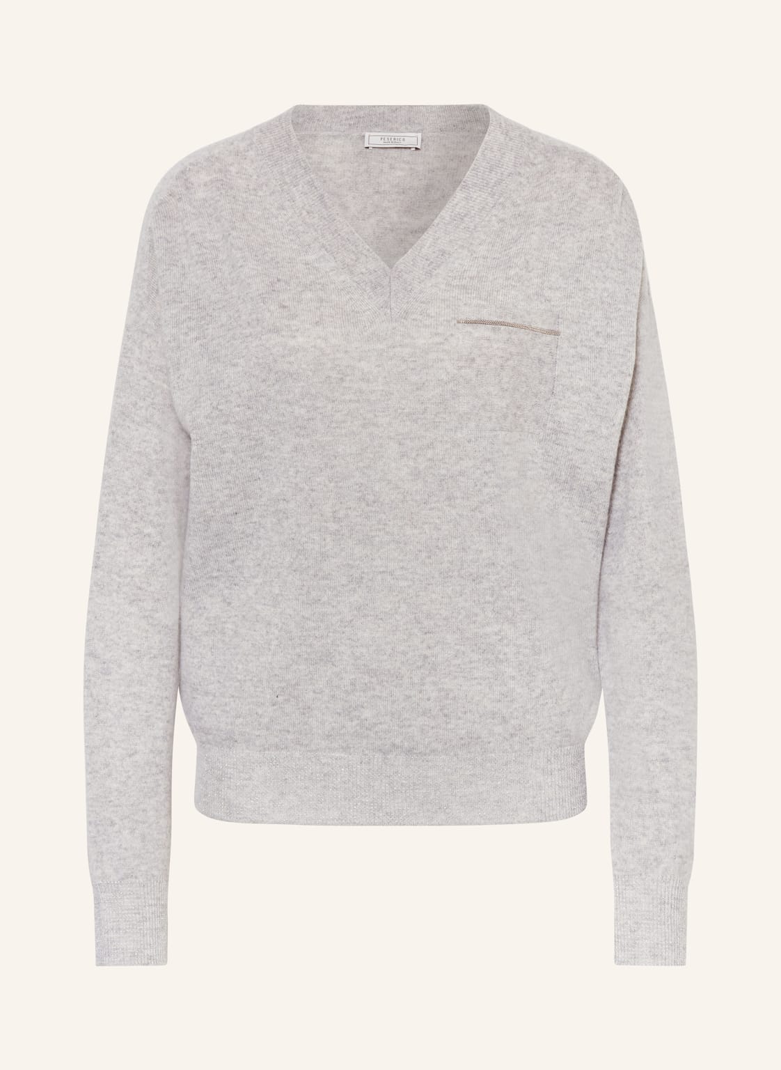 Peserico Cashmere-Pullover grau von PESERICO