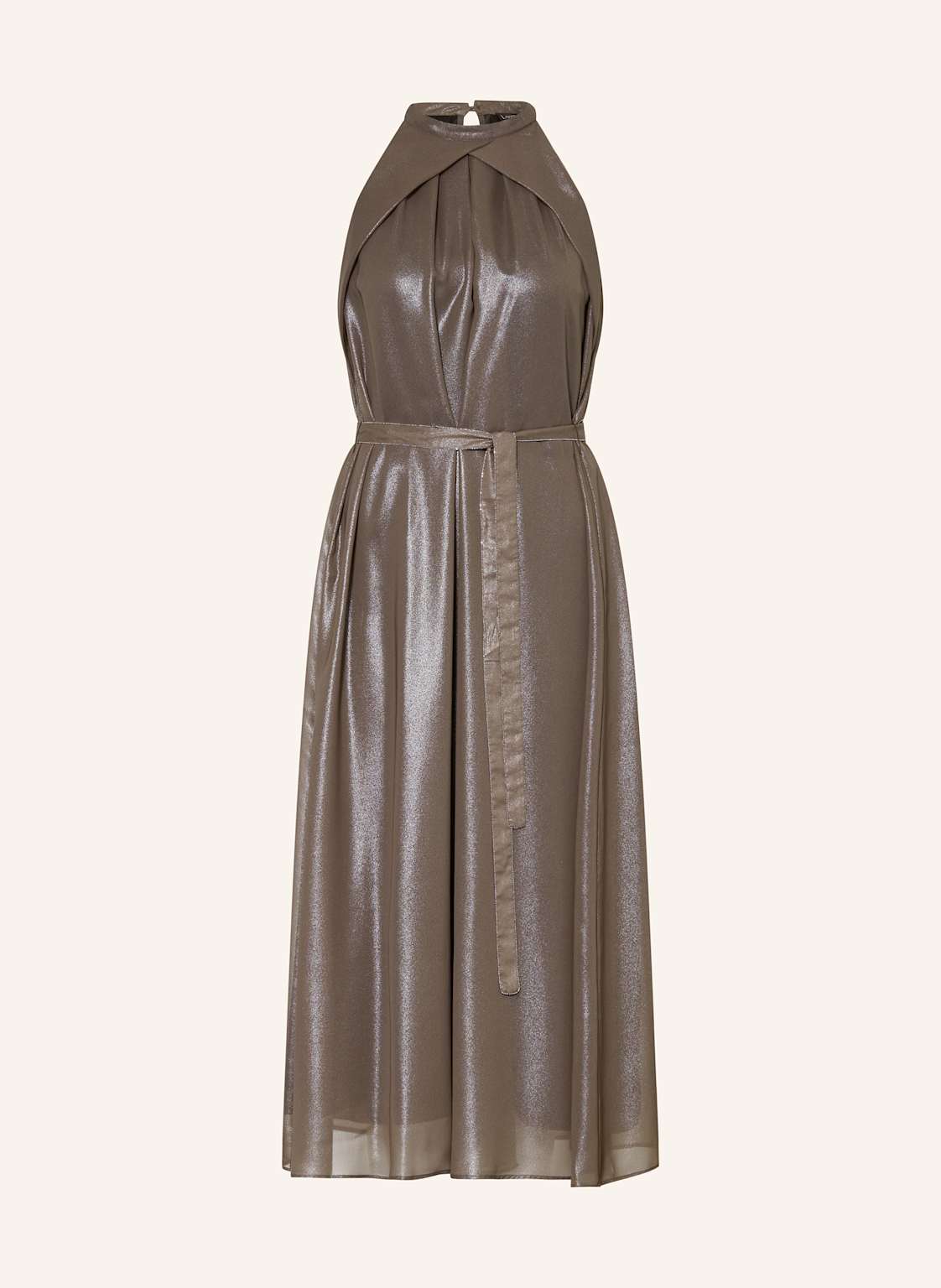 Peserico Cocktailkleid Mit Schmucksteinen beige von PESERICO