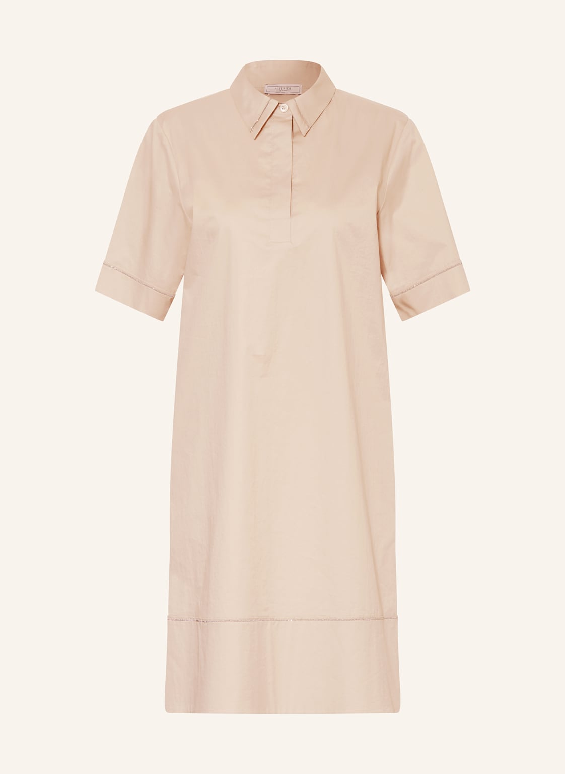 Peserico Kleid Mit Schmucksteinen beige Peserico Kleid Mit Schmucksteinen beige von PESERICO