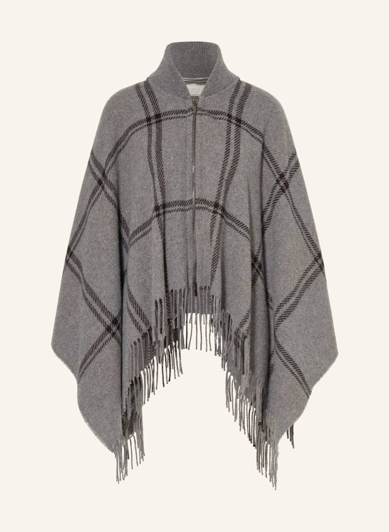 Peserico Cape Mit Glitzergarn grau von PESERICO