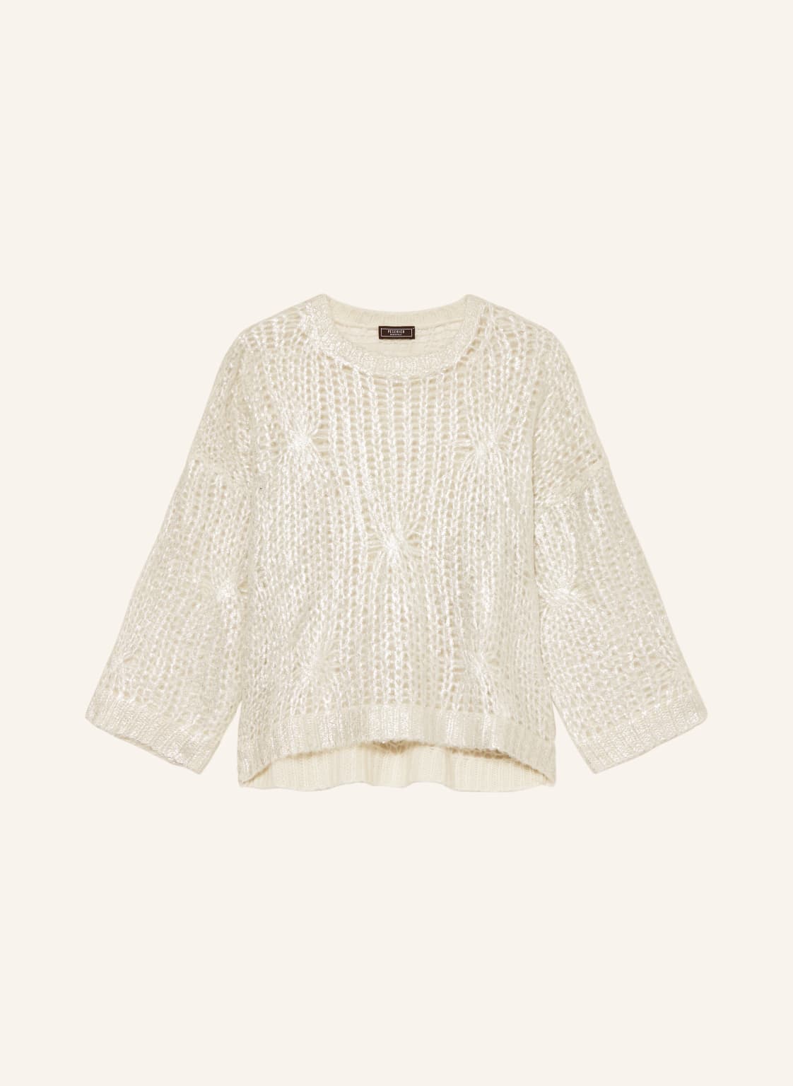 Peserico Pullover Mit 3/4-Arm Und Alpaka beige Peserico Pullover Mit 3/4-Arm Und Alpaka beige von PESERICO