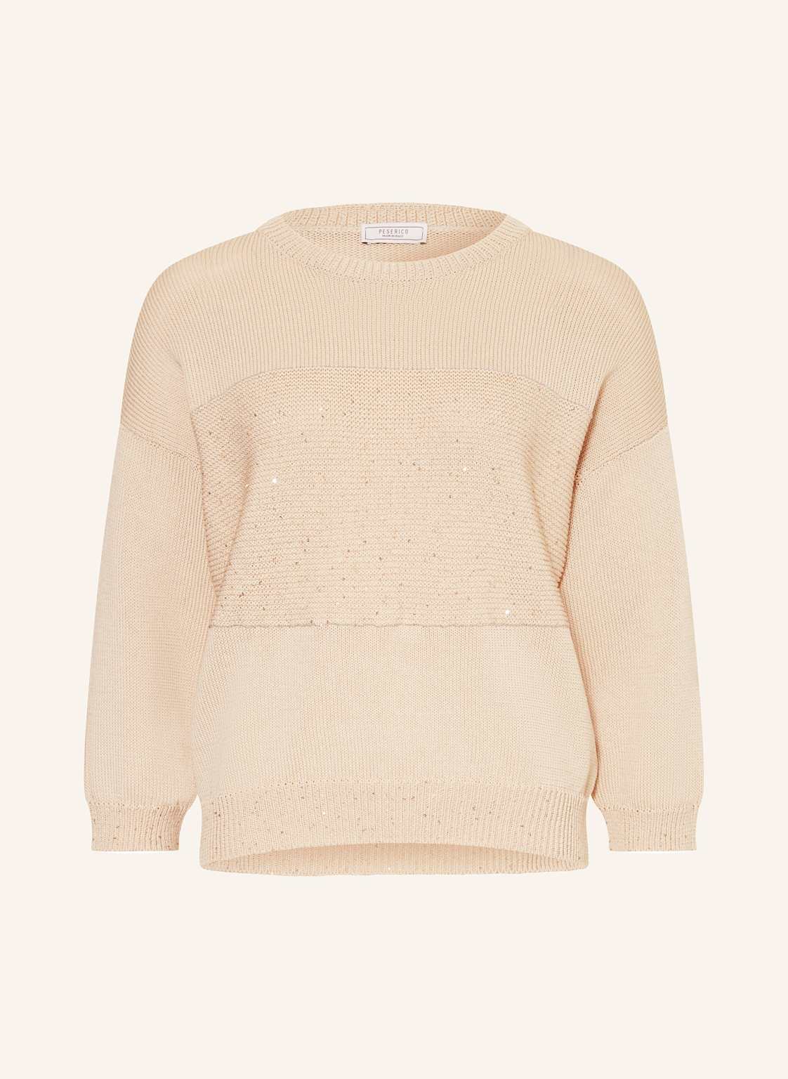 Peserico Pullover Mit 3/4-Arm beige Peserico Pullover Mit 3/4-Arm beige von PESERICO
