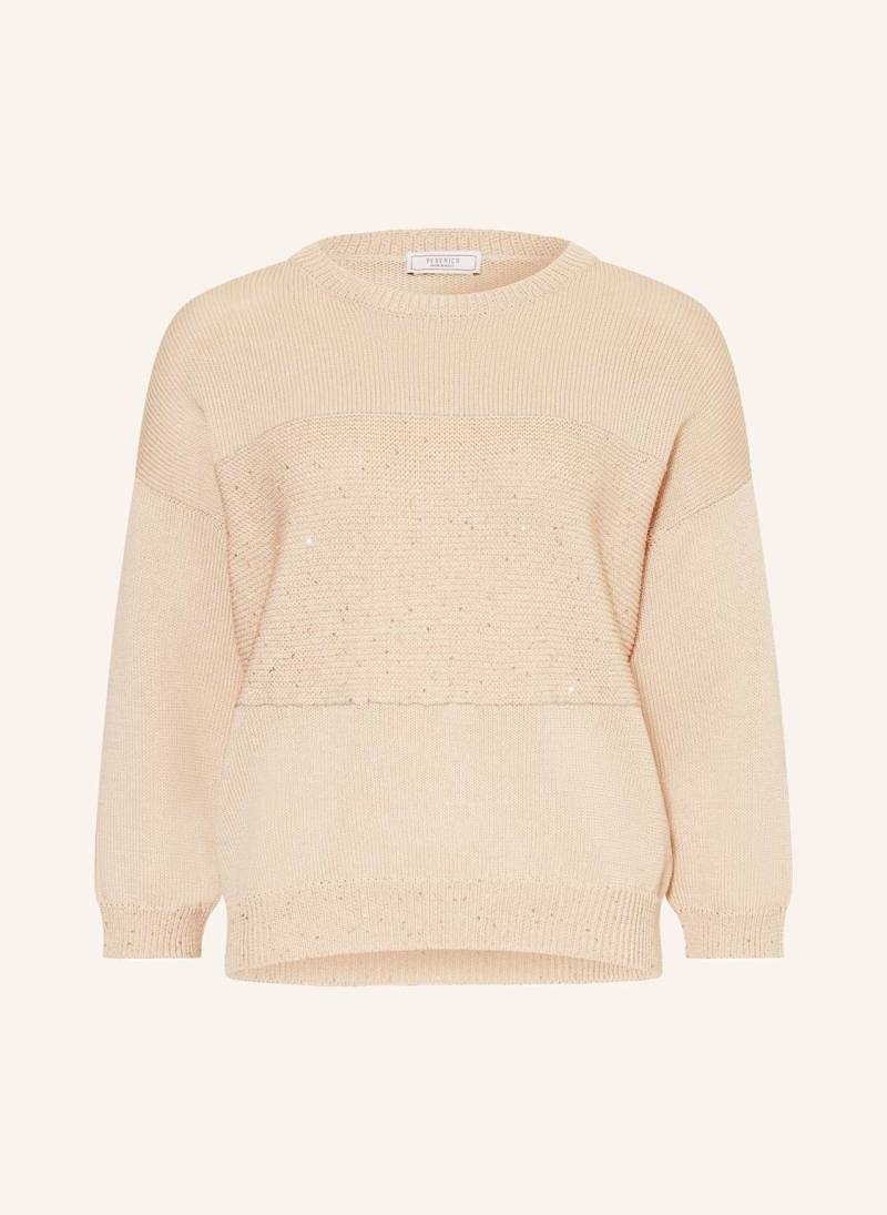 Peserico Pullover Mit 3/4-Arm beige von PESERICO