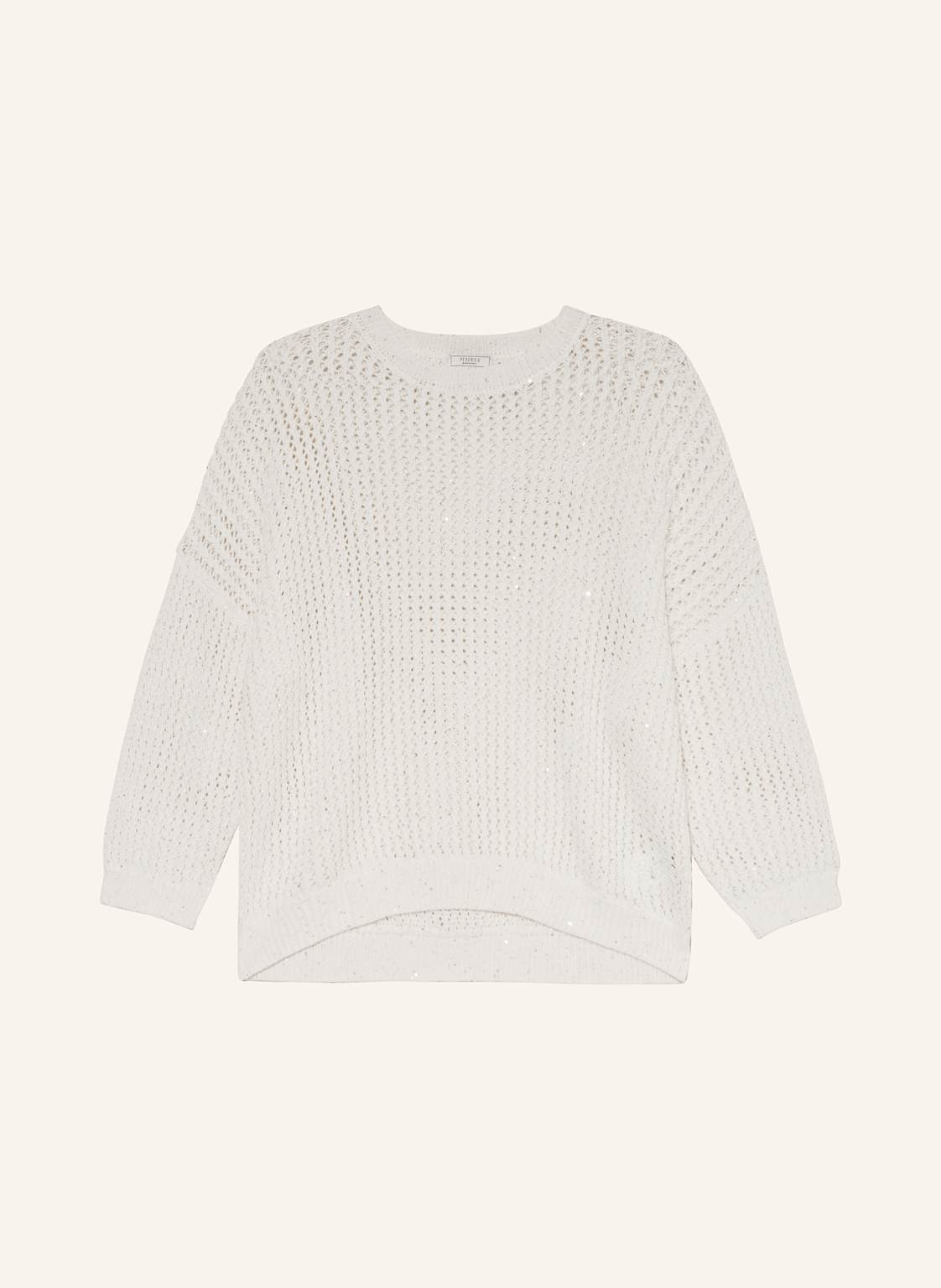 Peserico Pullover Mit Pailletten Mit 3/4-Arm weiss von PESERICO