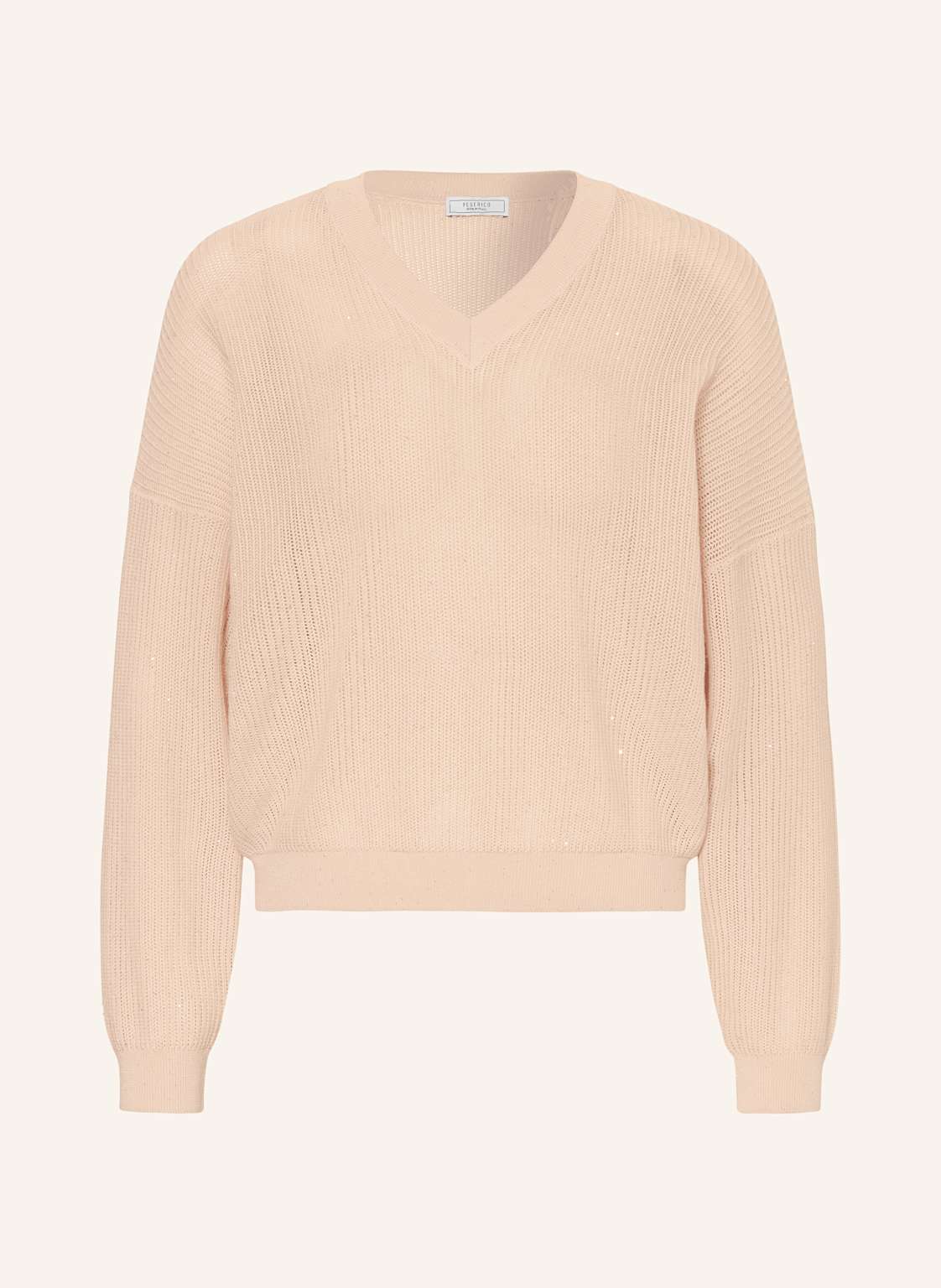 Peserico Pullover Mit Pailletten beige Peserico Pullover Mit Pailletten beige von PESERICO