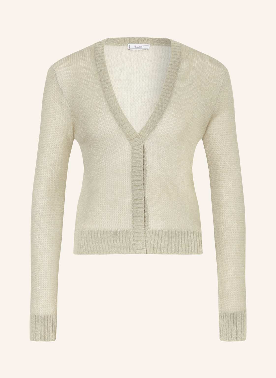 Peserico Strickjacke Mit Alpaka Und Glitzergarn gruen Peserico Strickjacke Mit Alpaka Und Glitzergarn gruen von PESERICO