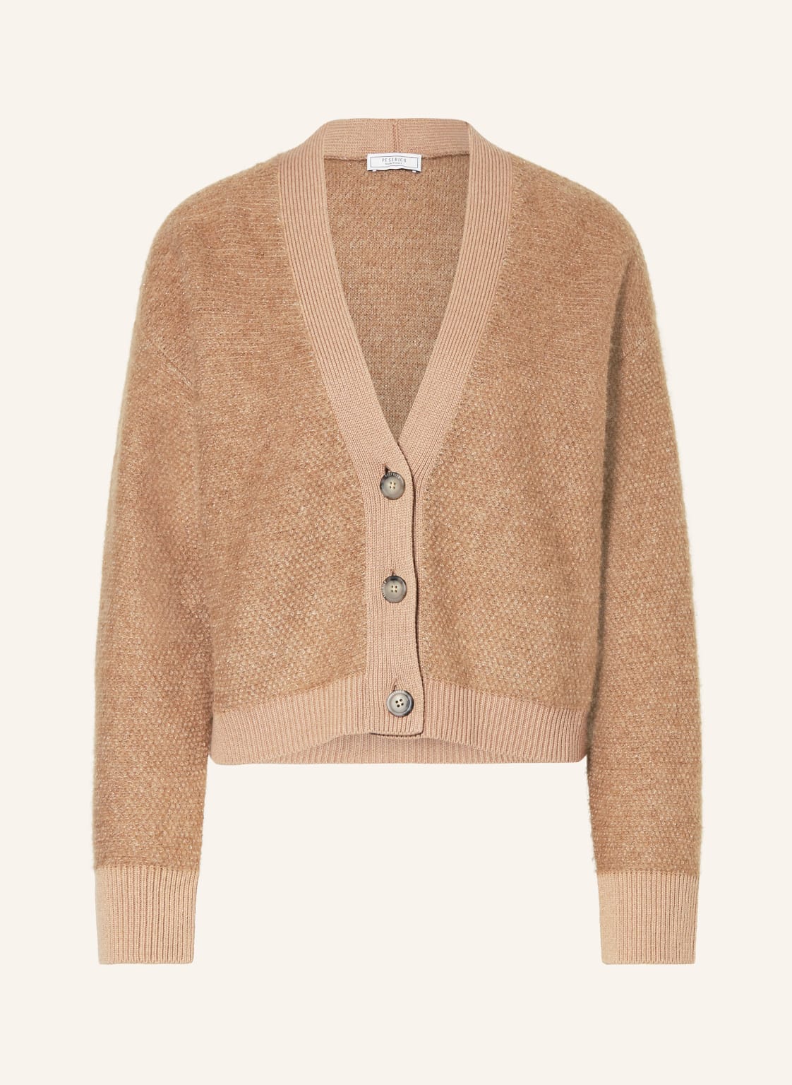 Peserico Strickjacke Mit Glitzergarn braun Peserico Strickjacke Mit Glitzergarn braun von PESERICO