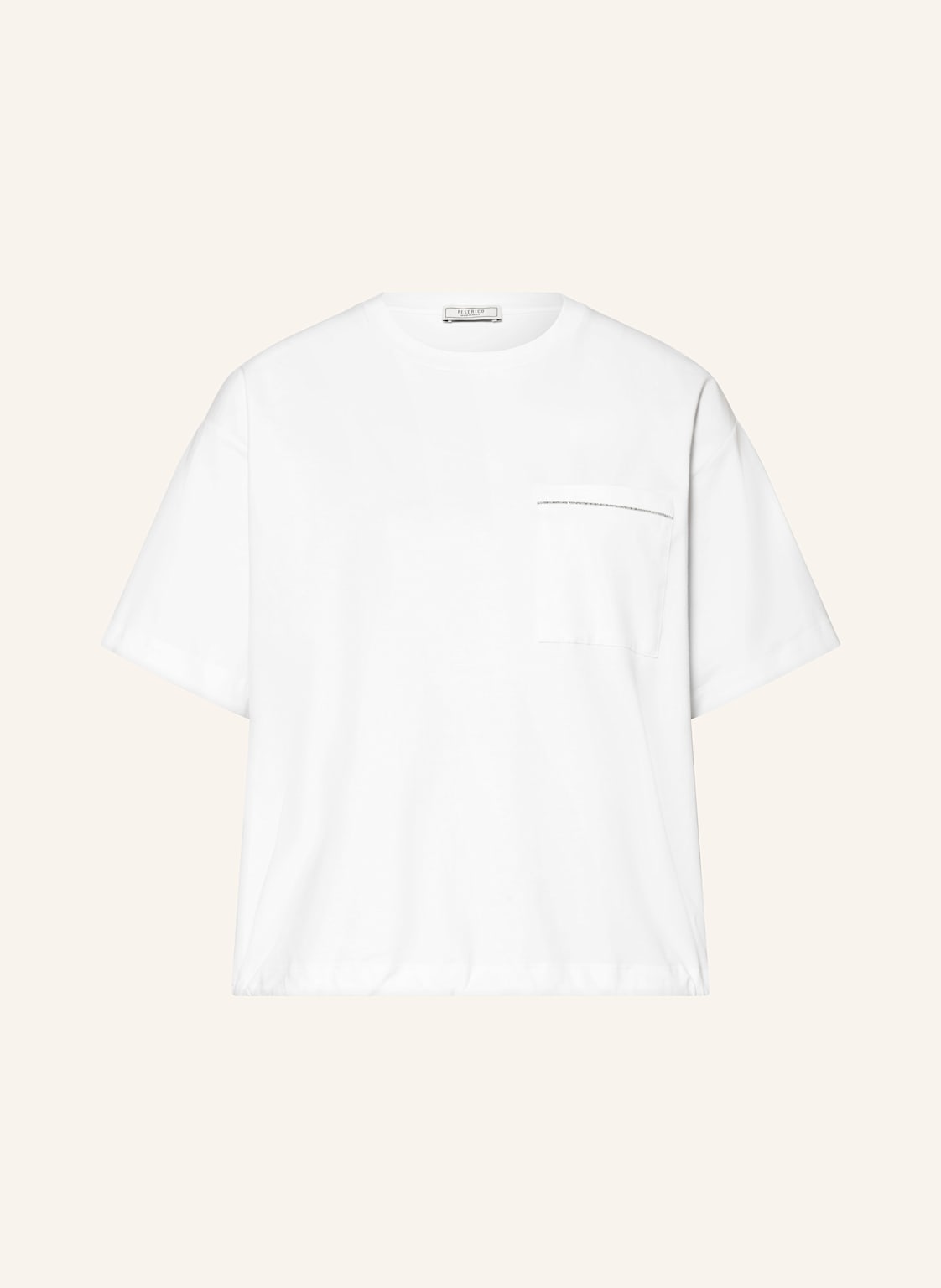 Peserico T-Shirt Mit Schmucksteinen weiss Peserico T-Shirt Mit Schmucksteinen weiss von PESERICO