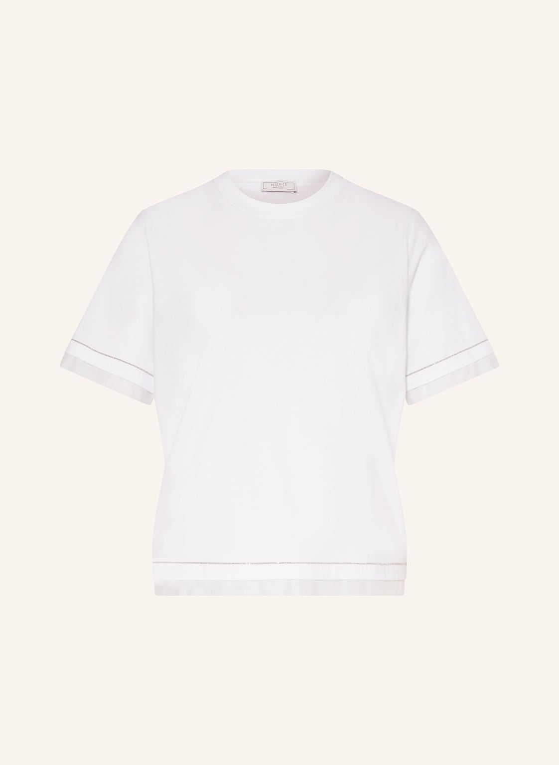 Peserico T-Shirt Mit Schmucksteinen weiss Peserico T-Shirt Mit Schmucksteinen weiss von PESERICO