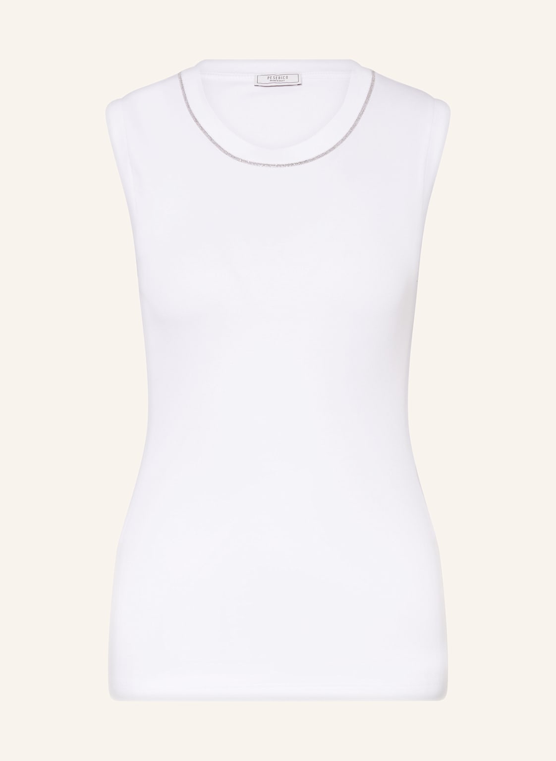 Peserico Top Mit Schmuckperlen weiss Peserico Top Mit Schmuckperlen weiss von PESERICO