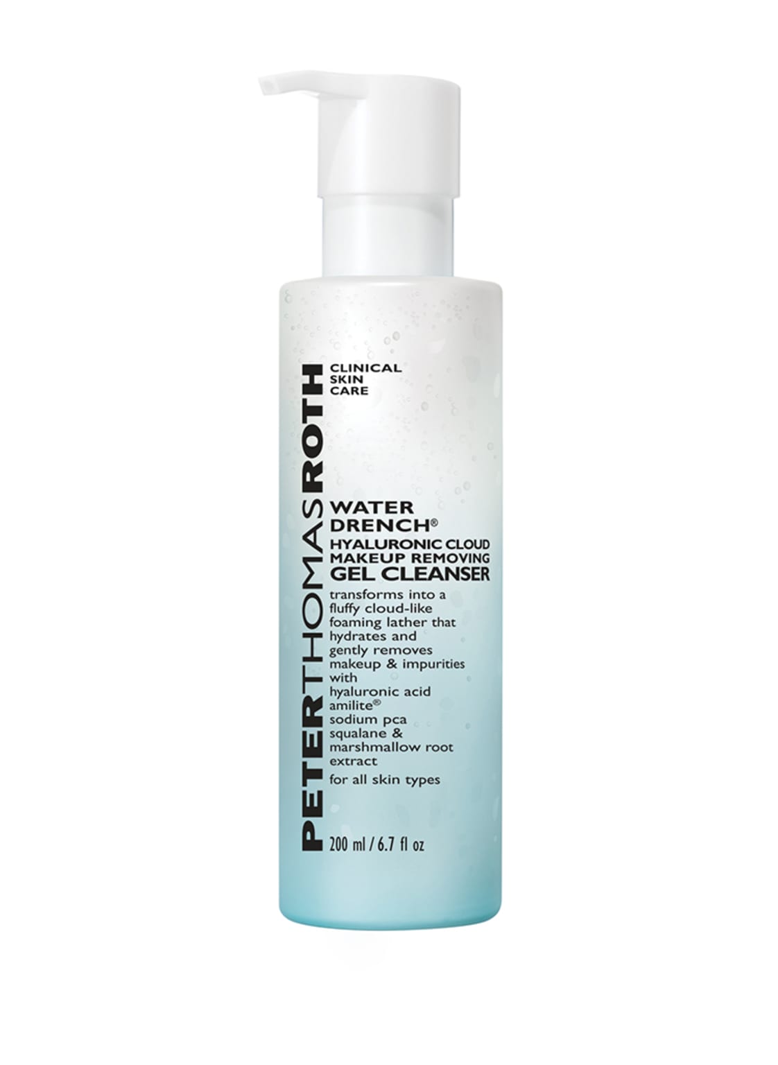 Peter Thomas Roth Water Drench Hyaluronic Cloud Make Up Remover 200 ml Peter Thomas Roth Water Drench Hyaluronic Cloud Make Up Remover 200 ml von PETER THOMAS ROTH