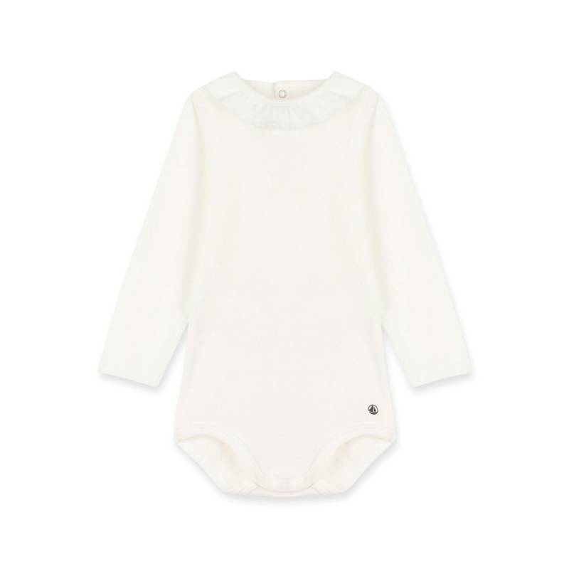 Petit Bateau - Body, langarm, 12 mese, Weiss von Petit Bateau