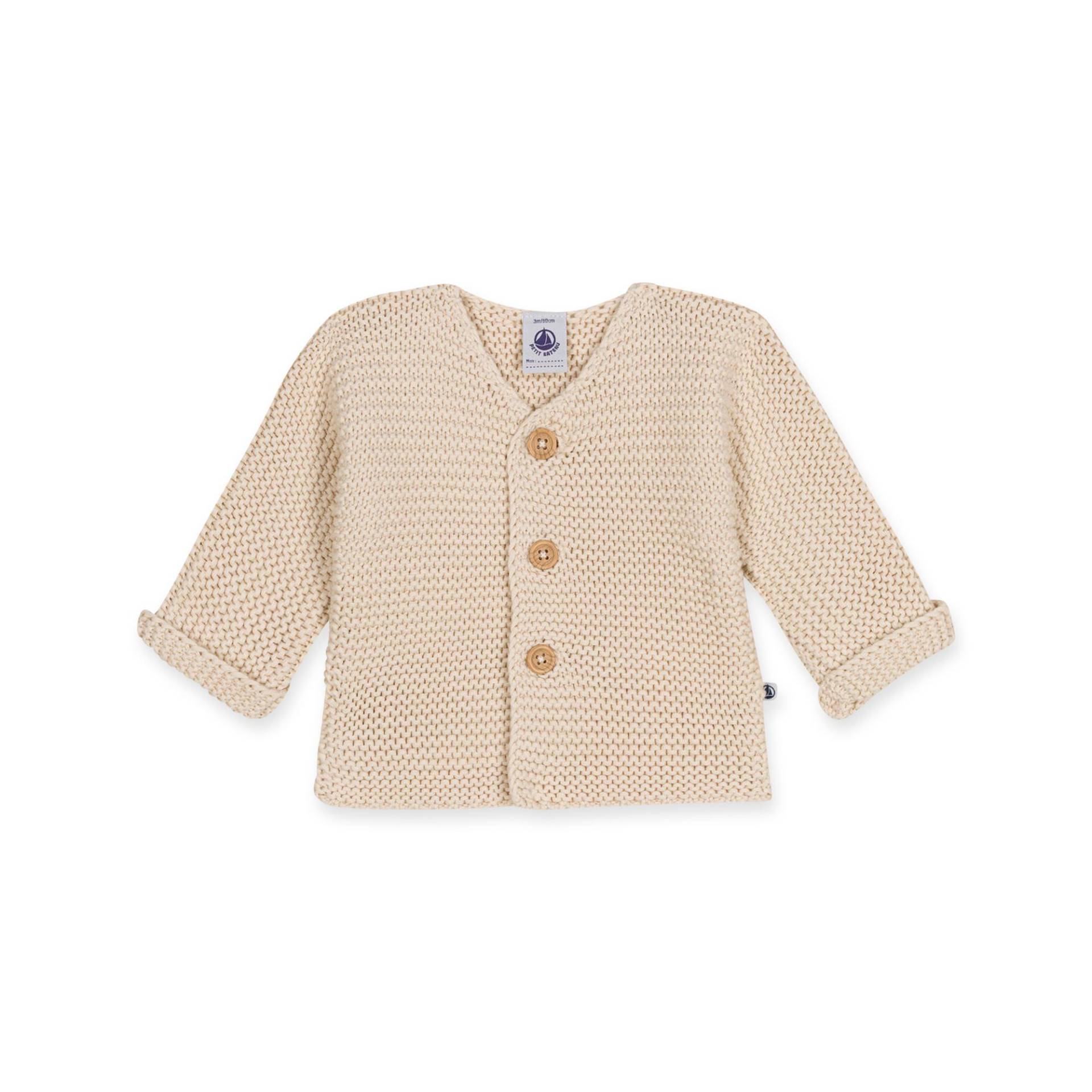 Cardigan, Langarm, Grosse Grössen Unisex Ecru 1 mese von PETIT BATEAU