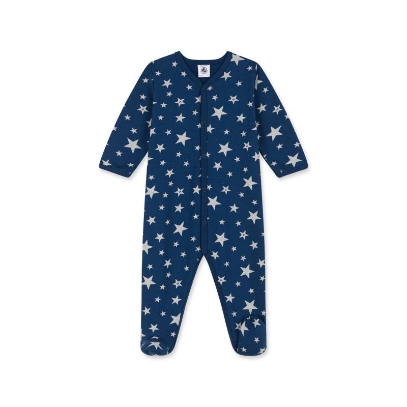 Einteiliger Pyjama, Lang Unisex Zweifarbig  6 mesi von PETIT BATEAU