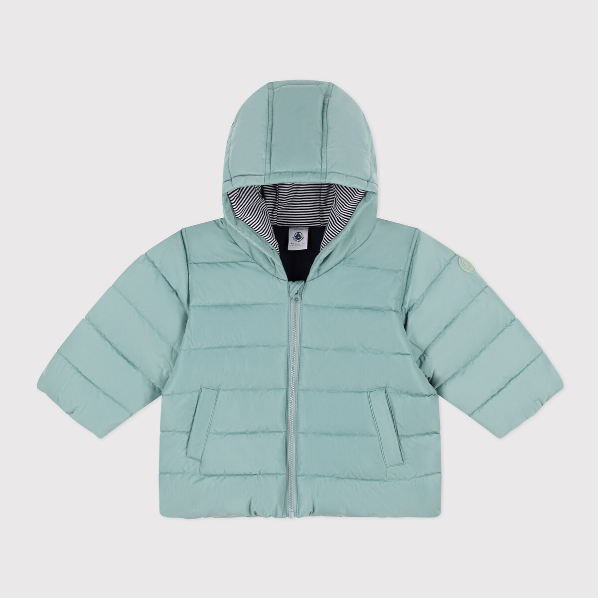 Kapuzensteppjacke mit Fleecefutter von PETIT BATEAU