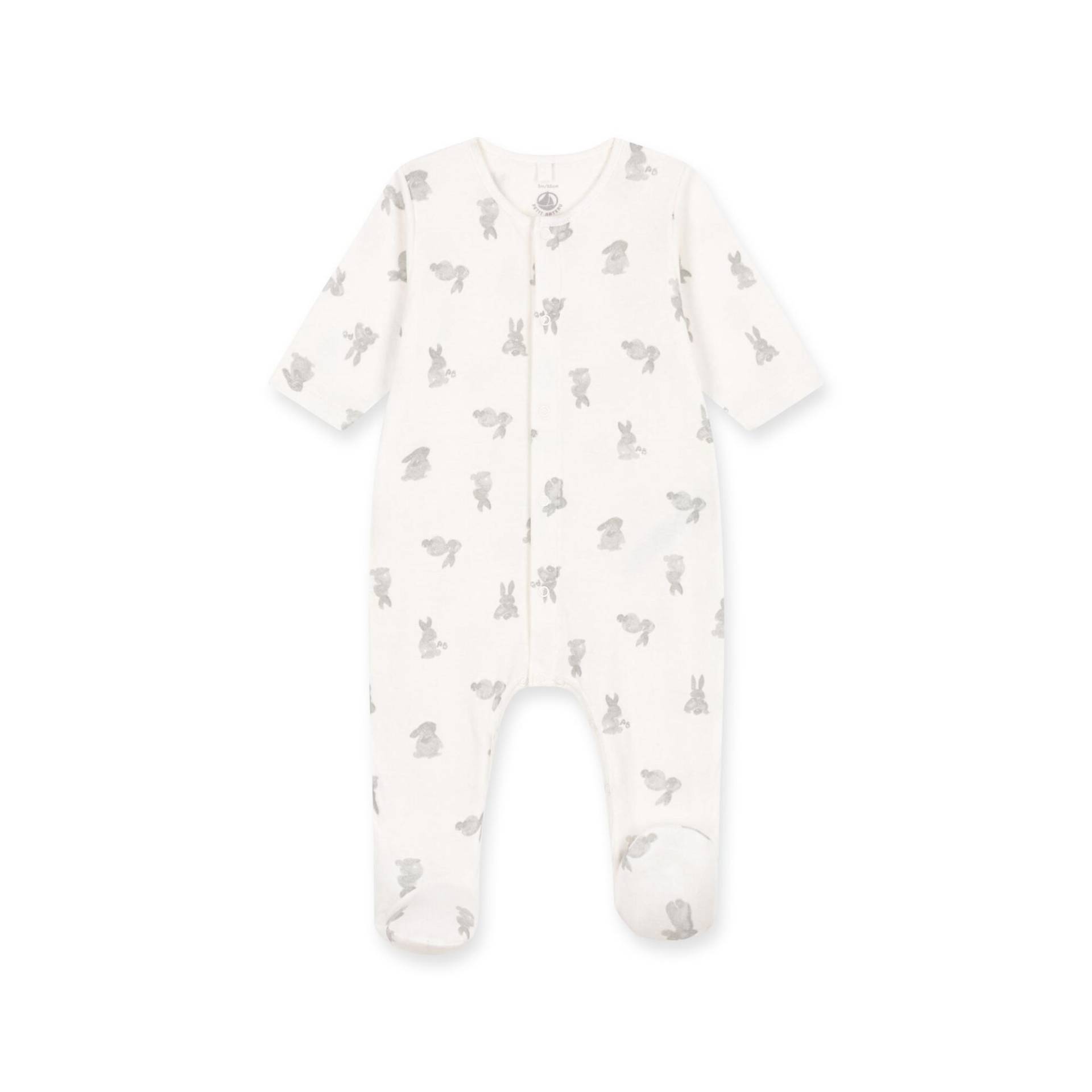 Overall Unisex Weiss Bedruckt 12 mese von PETIT BATEAU