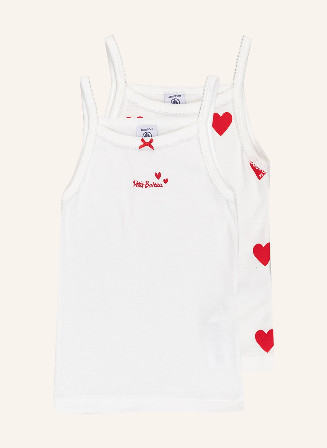 Petit Bateau 2er-Pack Tops weiss Petit Bateau 2er-Pack Tops weiss von PETIT BATEAU