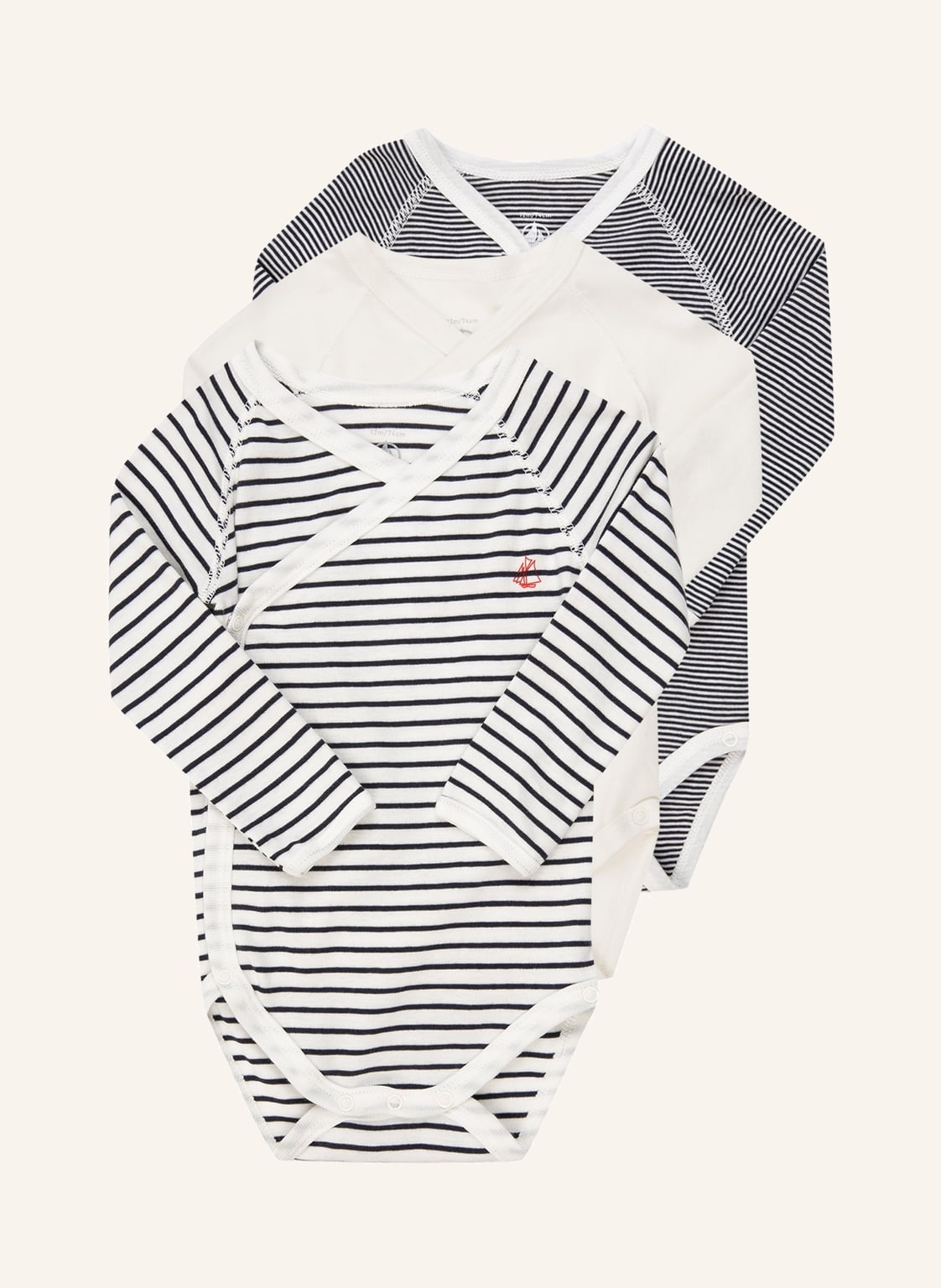 Petit Bateau 3er-Bodies blau Petit Bateau 3er-Bodies blau von PETIT BATEAU