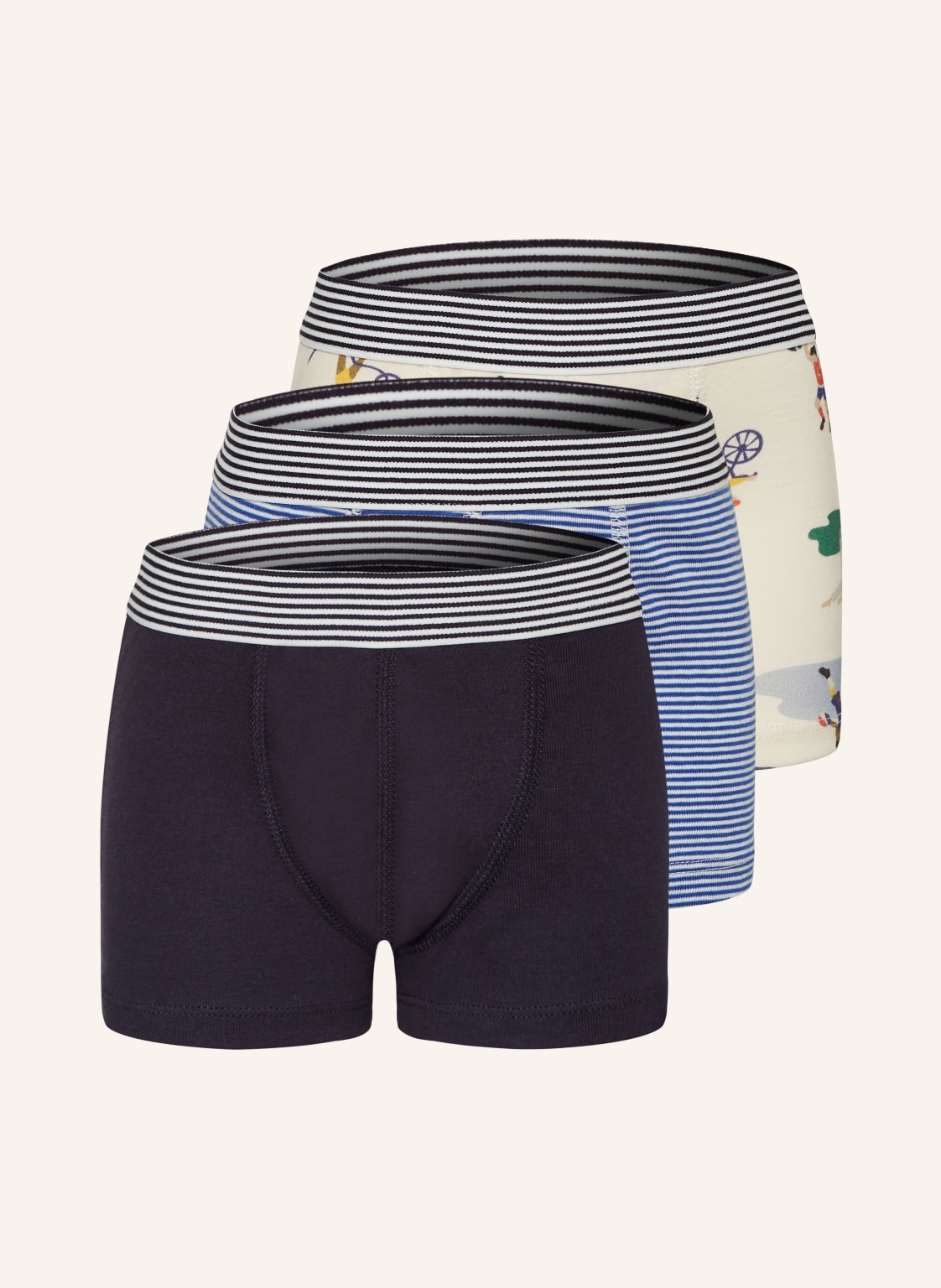 Petit Bateau 3er-Pack Boxershorts weiss von PETIT BATEAU