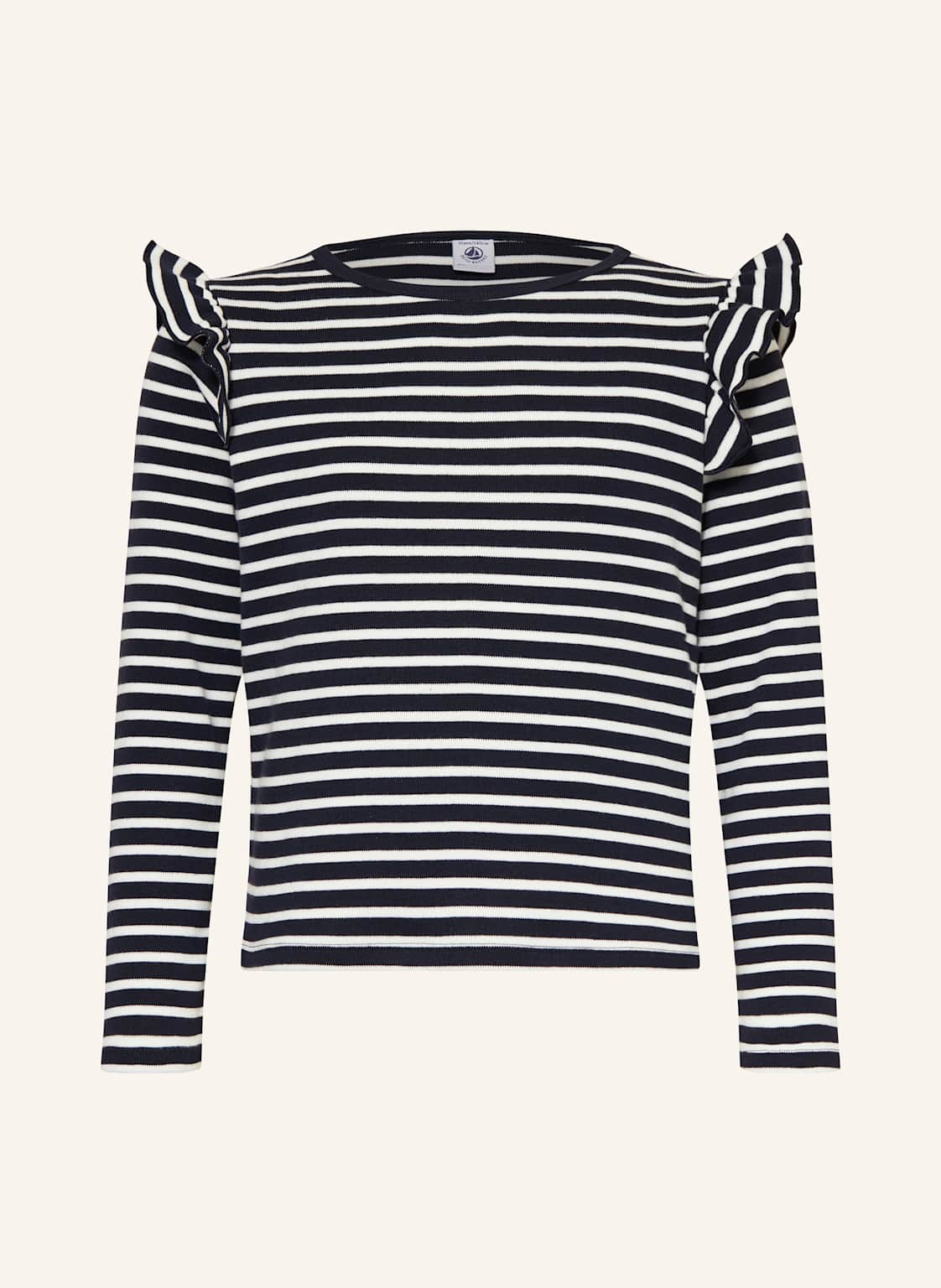 Petit Bateau Longsleeve Mit Rüschen blau von PETIT BATEAU