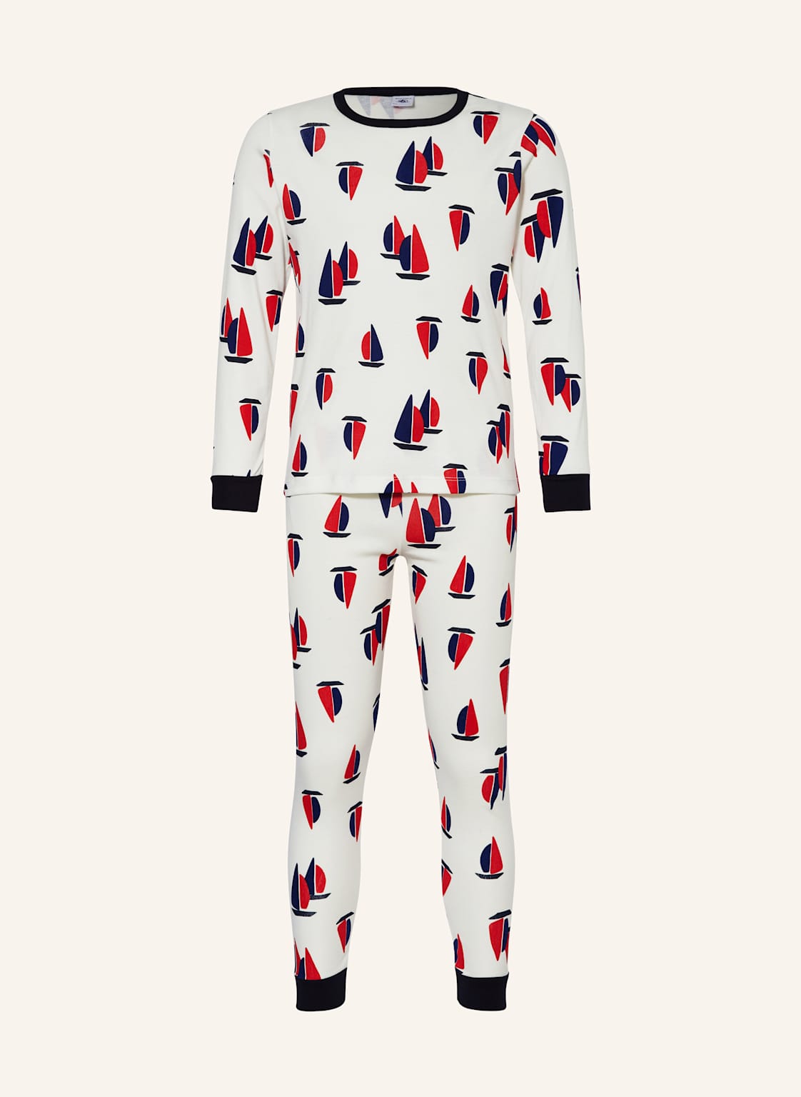 Petit Bateau Schlafanzug weiss von PETIT BATEAU