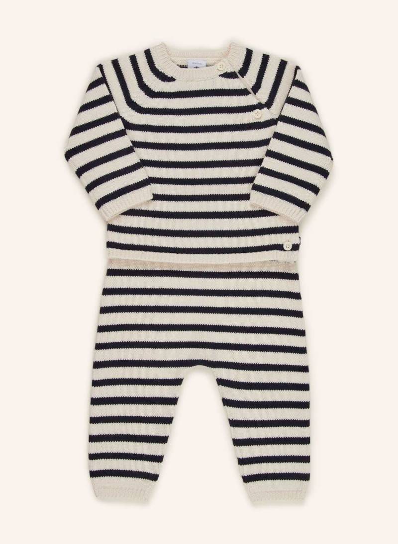 Petit Bateau Set: Pullover Und Strickhose weiss von PETIT BATEAU