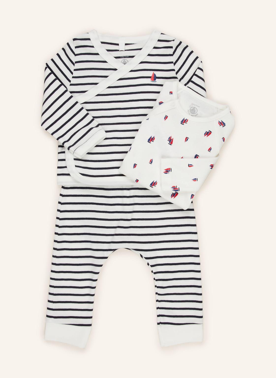 Petit Bateau Set: Shirt, Leggings Und Body weiss von PETIT BATEAU