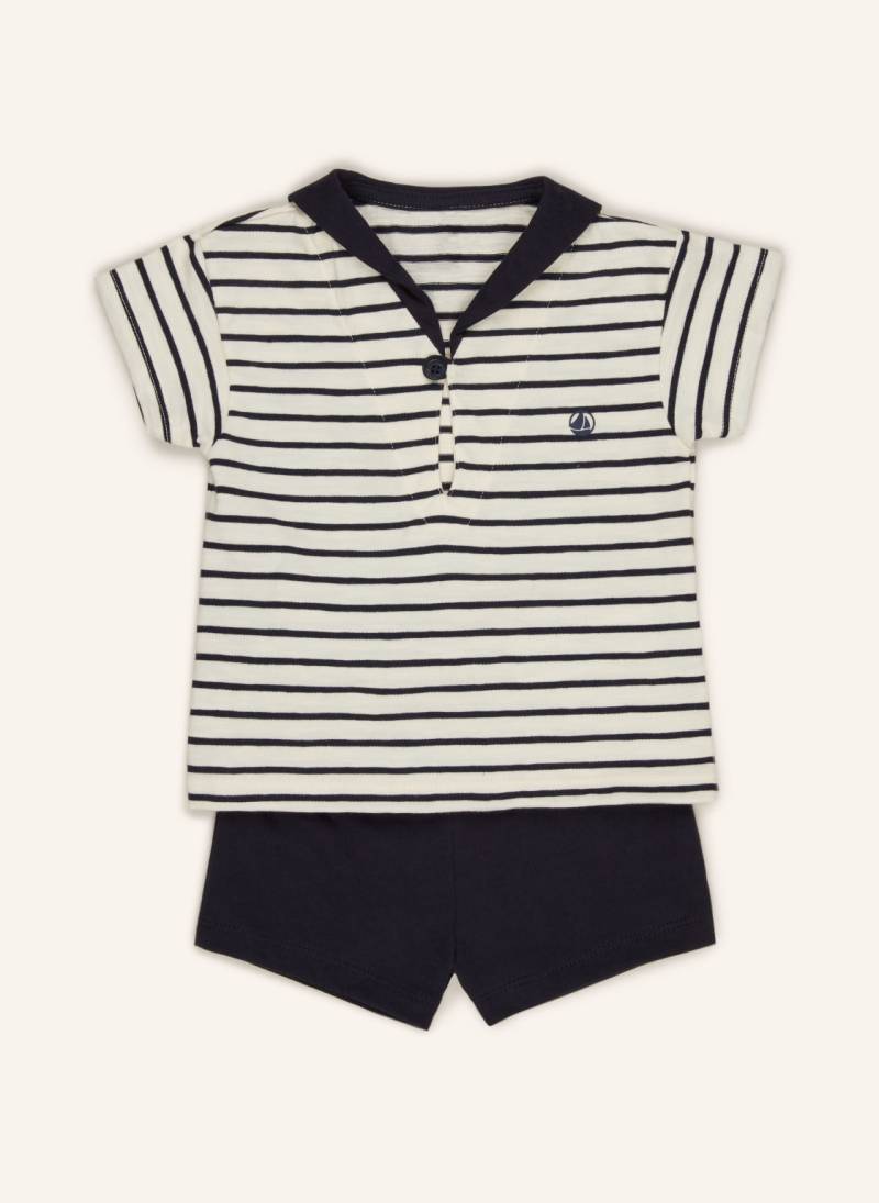 Petit Bateau Set: Shirt Und Shorts blau von PETIT BATEAU