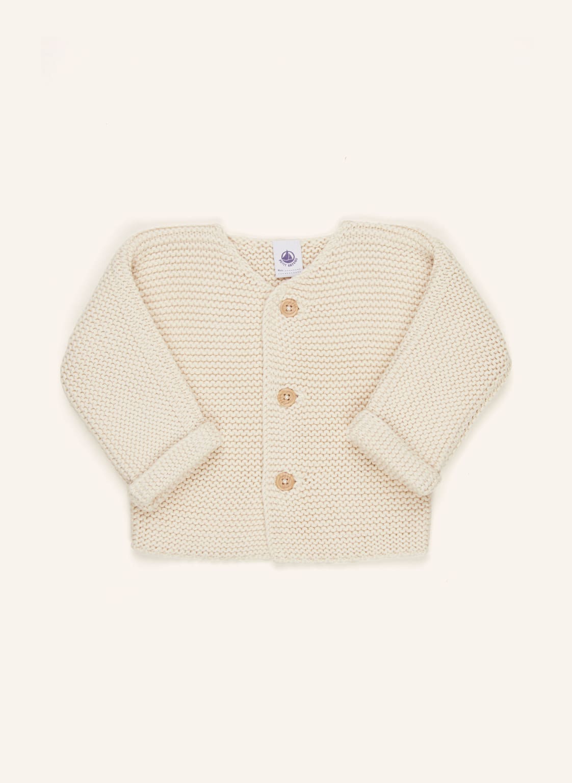 Petit Bateau Strickjacke Lafa weiss von PETIT BATEAU