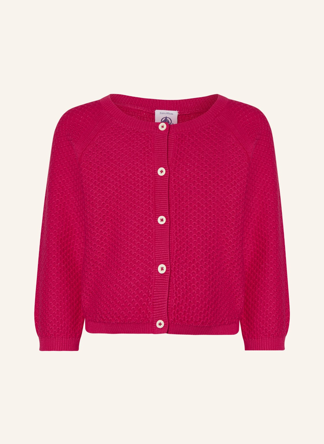 Petit Bateau Strickjacke Melene pink von PETIT BATEAU