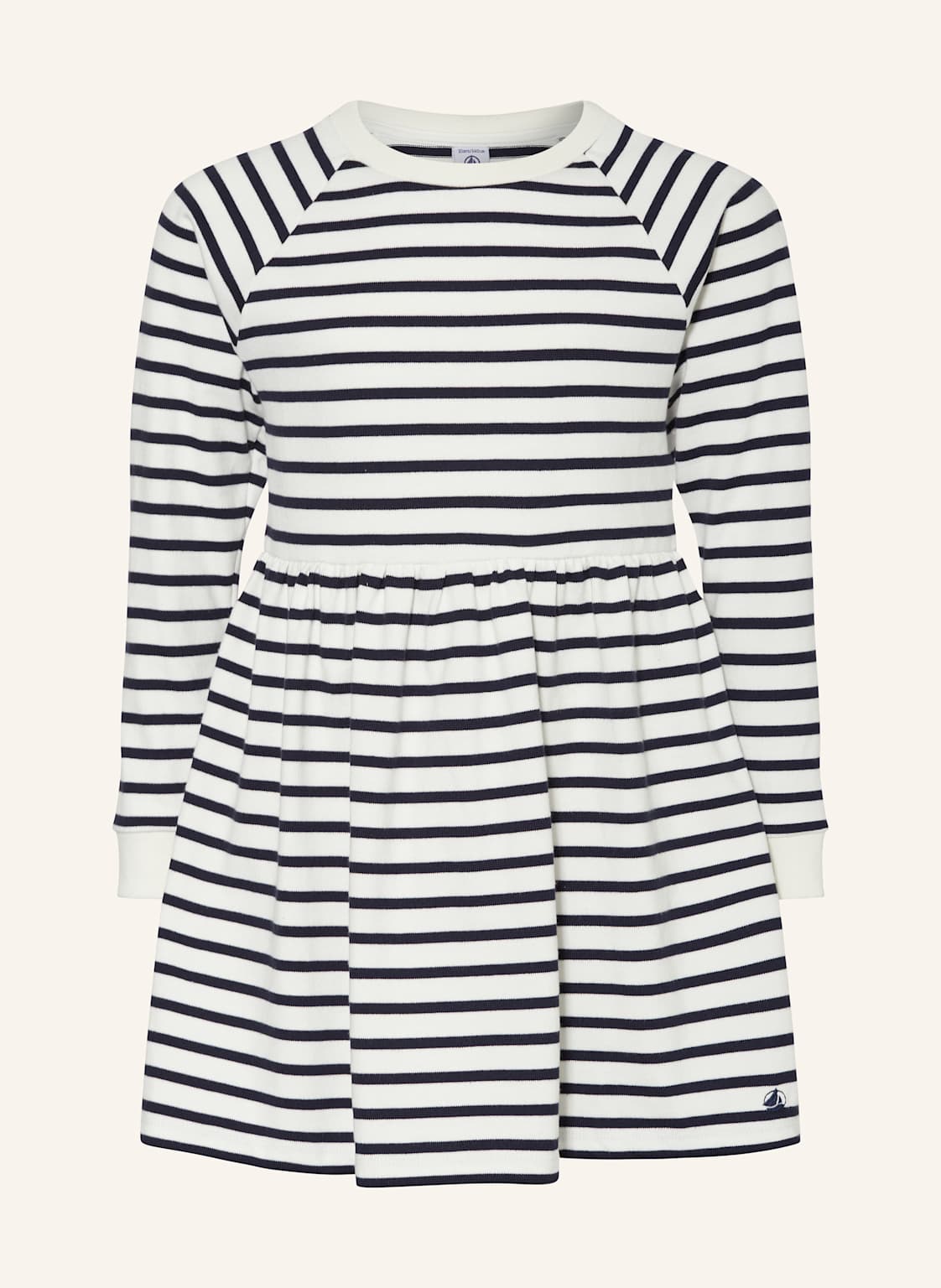 Petit Bateau Strickkleid weiss von PETIT BATEAU