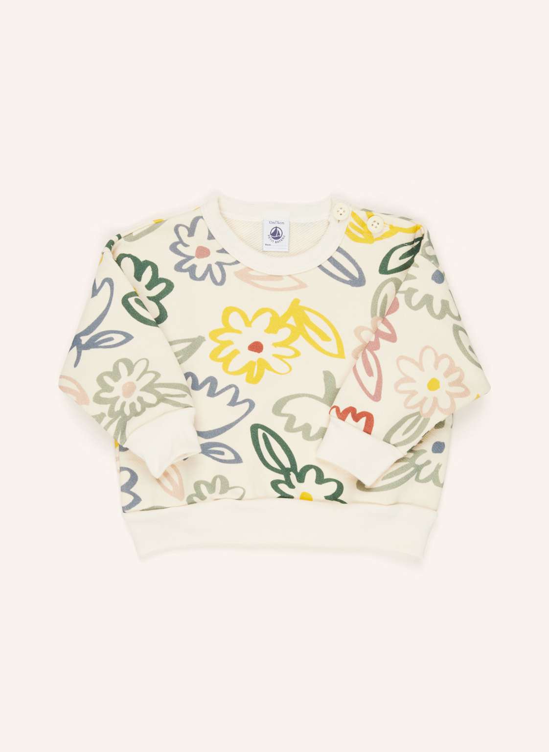 Petit Bateau Sweatshirt weiss von PETIT BATEAU