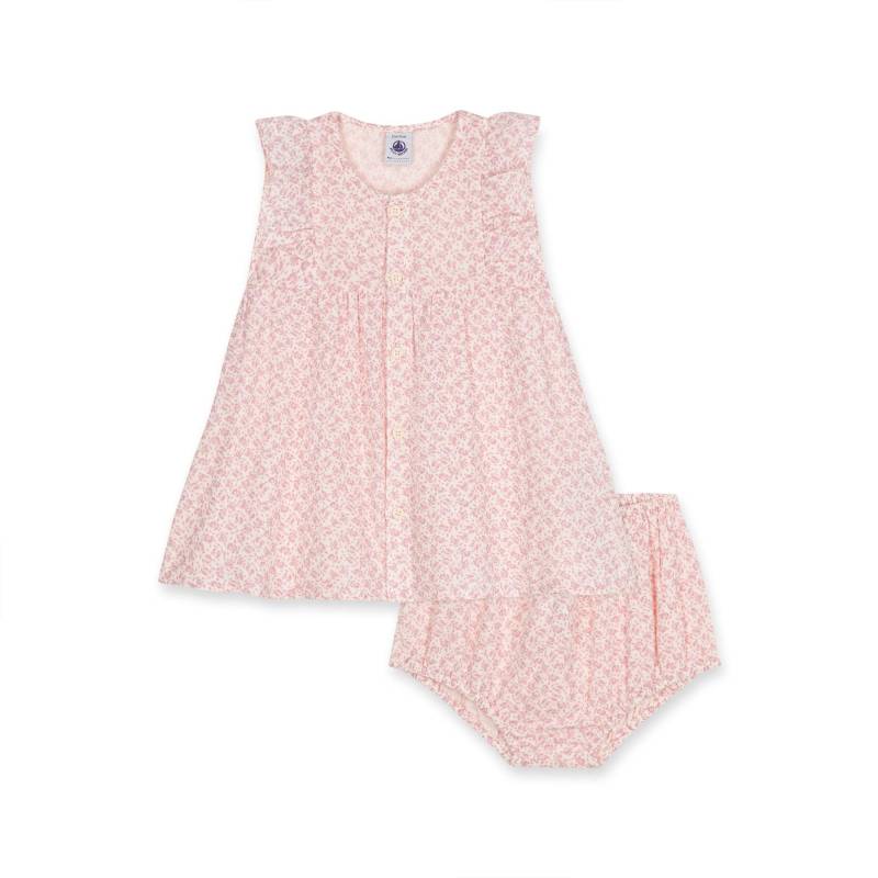 Set: Kleid & Pluderhose Unisex Rosa  12 mese von PETIT BATEAU