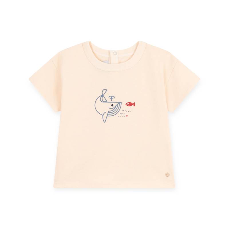 T-shirt, Rundhals, Kurzarm Unisex Ecru  18M von PETIT BATEAU