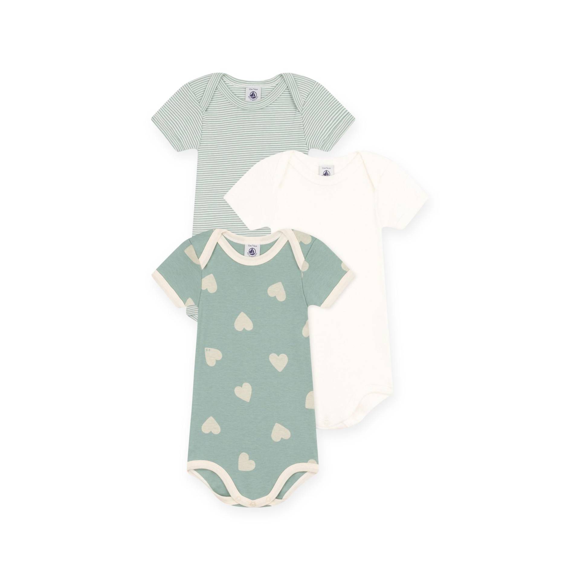 Triopack, Bodys, Langarm Unisex Multicolor 12 mese von PETIT BATEAU