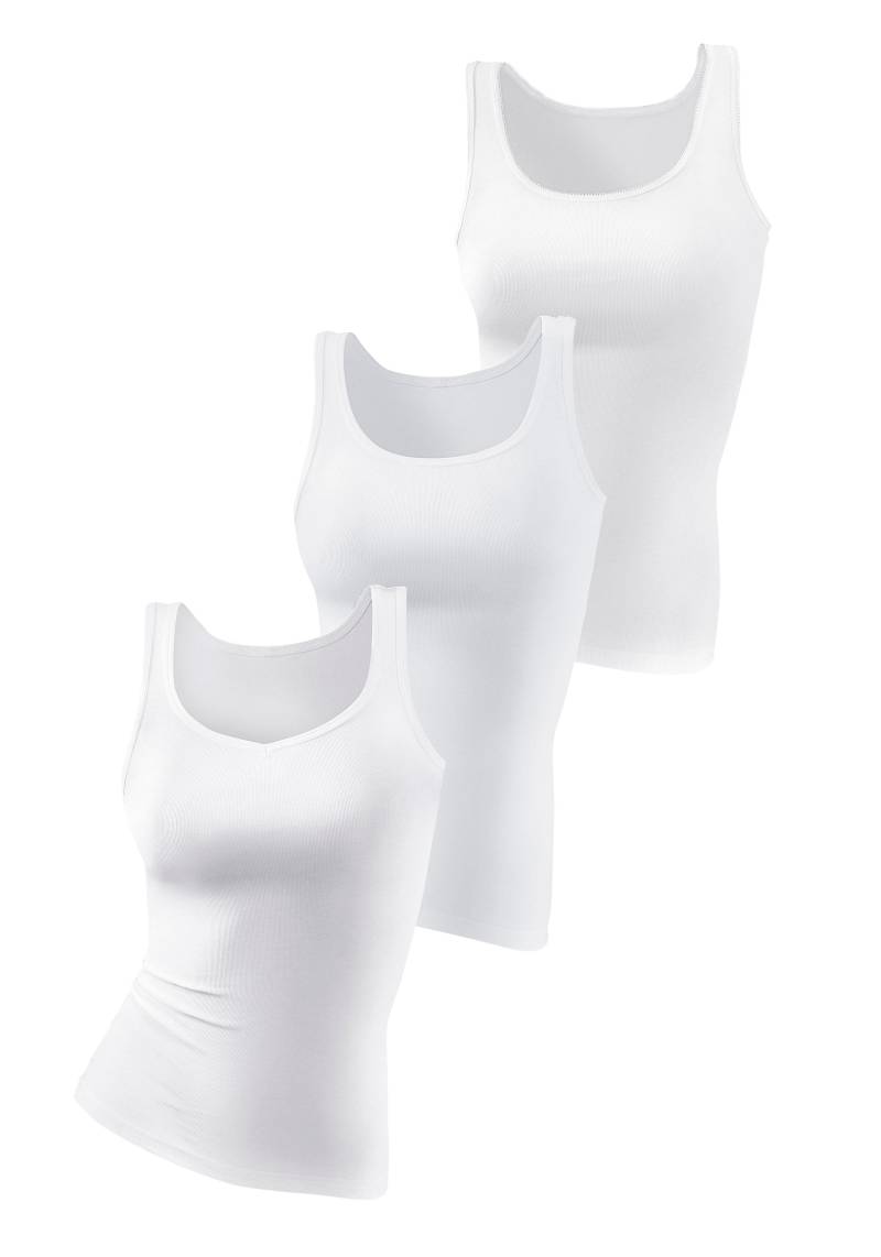 petite fleur Achselhemd, (3er-Pack), aus reiner Baumwolle, Tanktop, Unterziehshirt petite fleur Achselhemd, (3er-Pack), aus reiner Baumwolle, Tanktop, Unterziehshirt von PETITE FLEUR