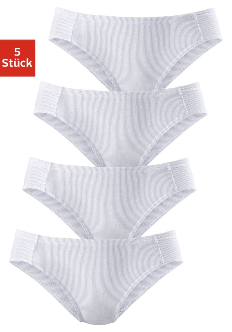 petite fleur Bikinislip, (5er-Pack), aus weicher Pikee-Qualität von PETITE FLEUR