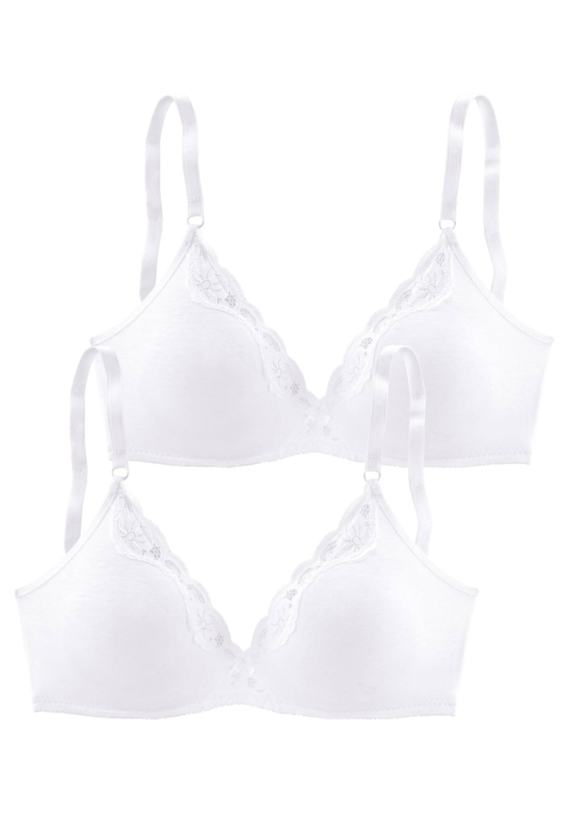 petite fleur Bralette-BH, ohne Bügel aus Baumwolle mit Spitze von PETITE FLEUR