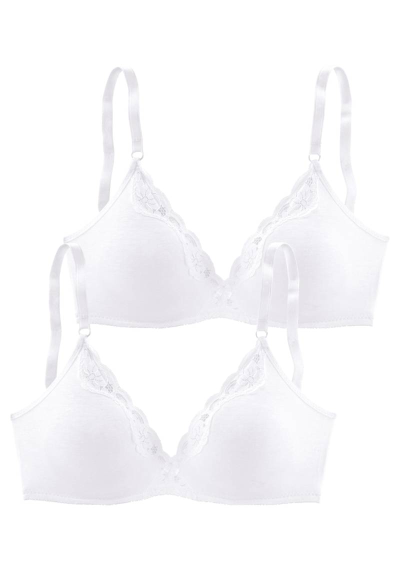 petite fleur Bralette-BH, ohne Bügel aus Baumwolle mit Spitze von PETITE FLEUR