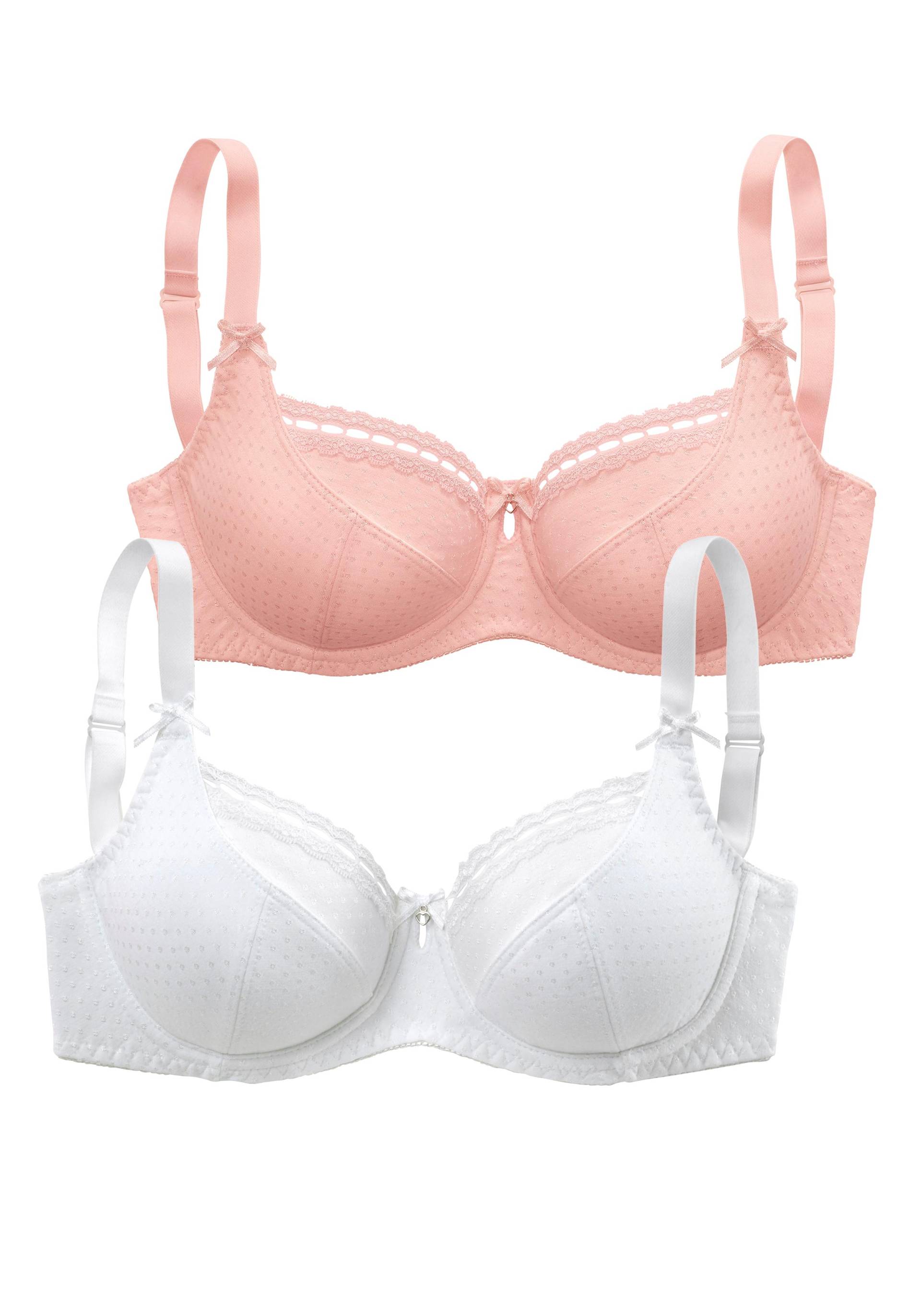 petite fleur Bügel-BH, aus Baumwolljacquard im Dirndl-Schnitt, Dessous petite fleur Bügel-BH, aus Baumwolljacquard im Dirndl-Schnitt, Dessous von PETITE FLEUR
