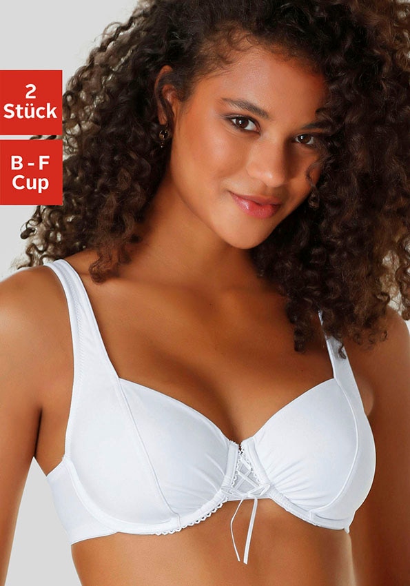 petite fleur Dekolleté-BH, mit Bügel und schönen Raffungen im Cup, Dessous petite fleur Dekolleté-BH, mit Bügel und schönen Raffungen im Cup, Dessous von PETITE FLEUR