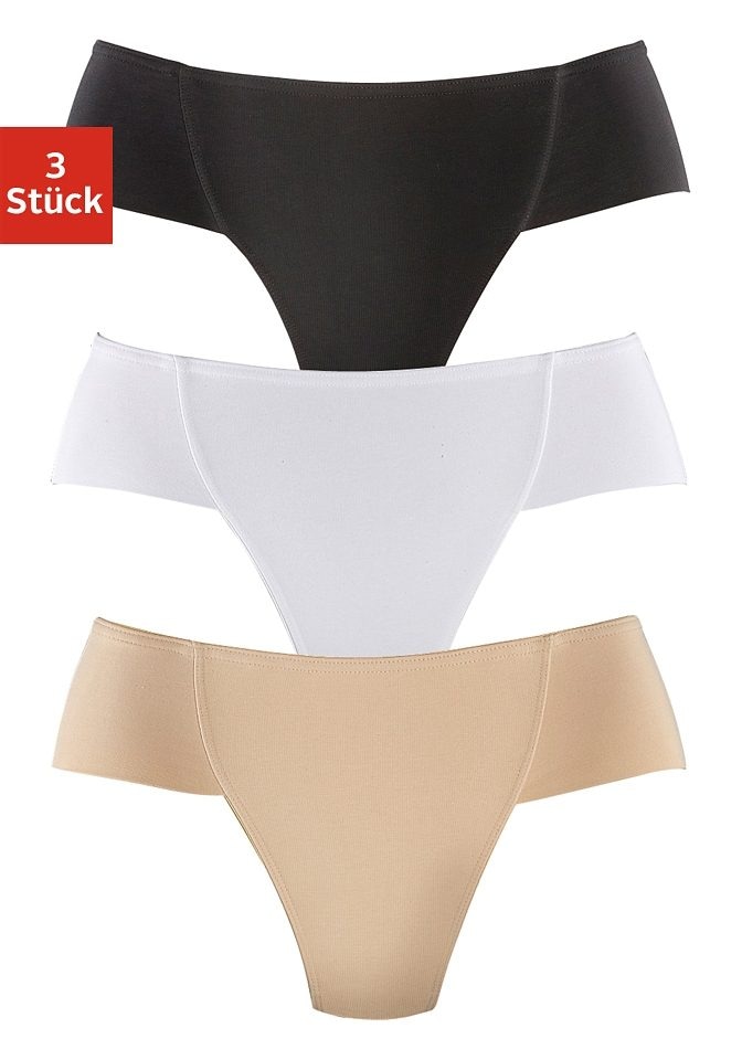 petite fleur Formstring, (3er-Pack), Bodyforming Slip aus elastischer Baumwolle von PETITE FLEUR