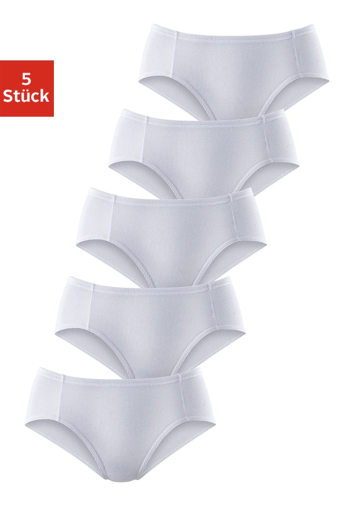 petite fleur Jazz-Pants Slips, (Packung, 5 St.), aus weicher Pikee-Qualität von PETITE FLEUR