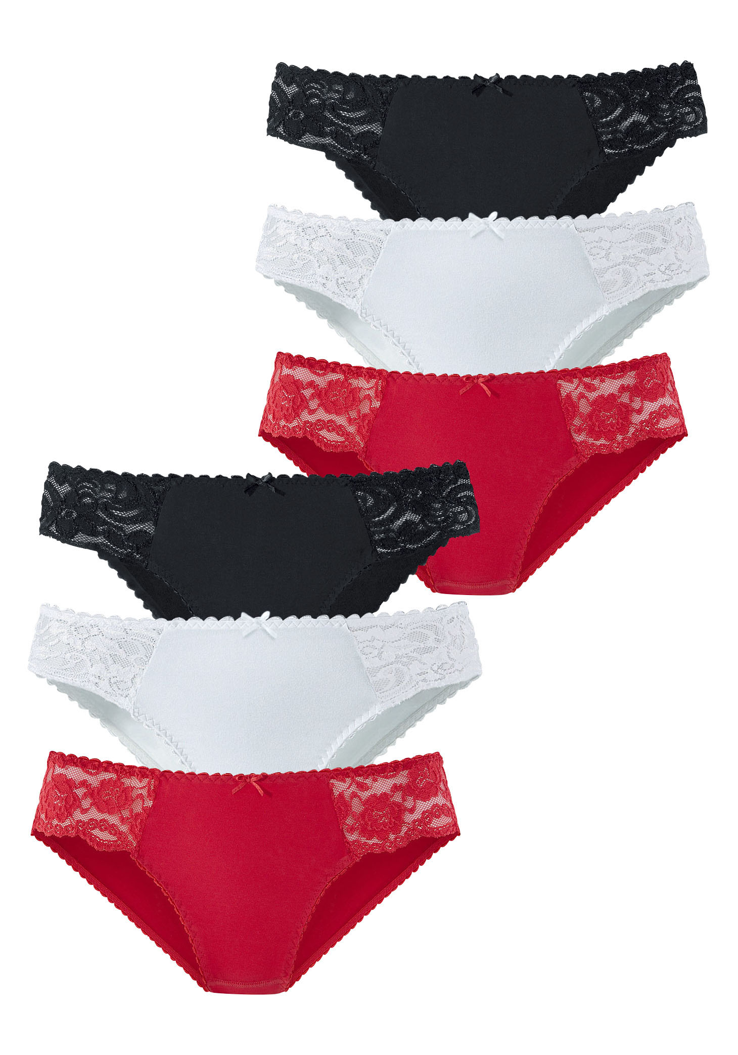 petite fleur Jazz-Pants Slips, (Packung, 6 St.), aus elastischer Baumwoll-Qualität von PETITE FLEUR